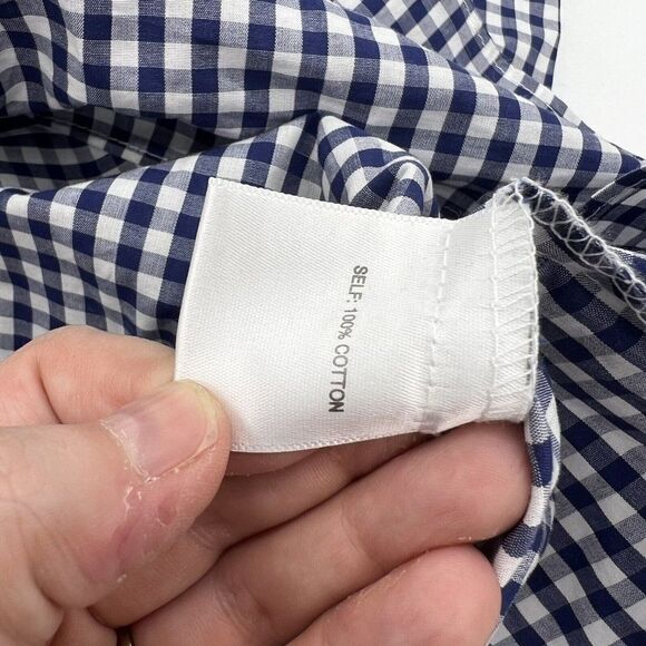 Jane & Delancey Blue and White Blouse w/ Bell Sleeves Size Large - Picture 3 of 3